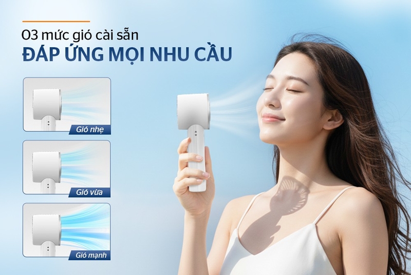 Quạt sạc cầm tay Sunhouse SHD7113 - hình 2