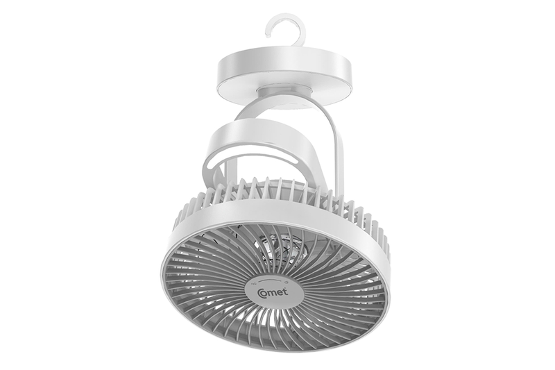 Quạt sạc Comet CRF1606 trang bị đèn LED