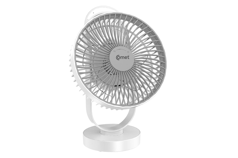 Quạt sạc Comet CRF1606 chất liệu bằng nhựa bền bỉ