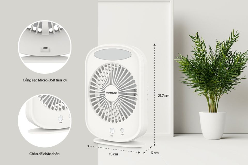 quạt tích điện mini tốt nhất 2025 1