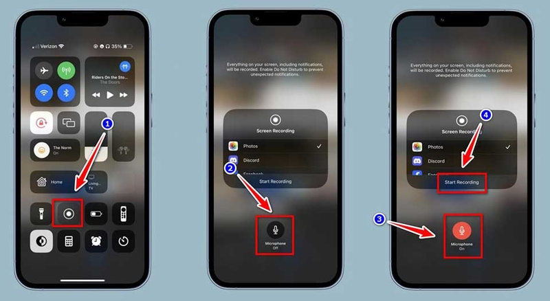 Quay màn hình không có tiếng trên iPhone - 04