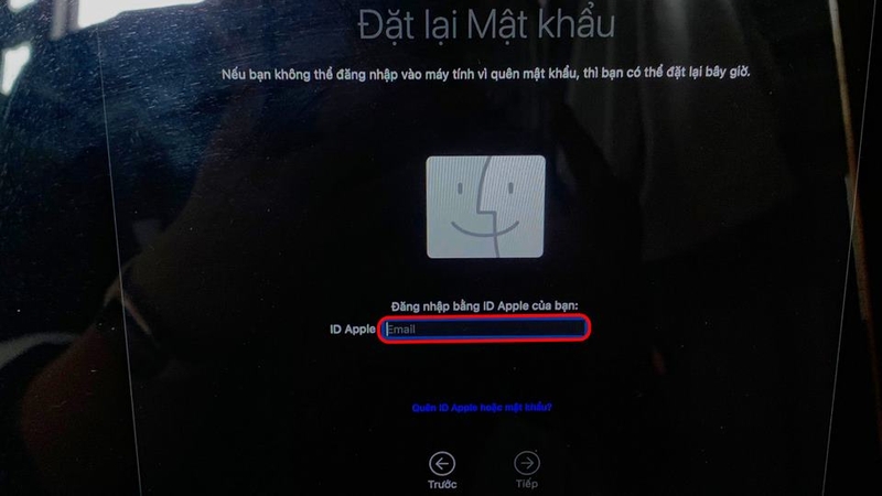 Chọn phần cung cấp Apple ID của người dùng