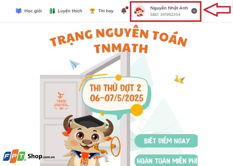 Quên mật khẩu Trạng Nguyên Tiếng Việt 2