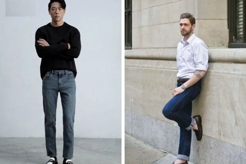 Quần tây hoặc jeans tặng chồng