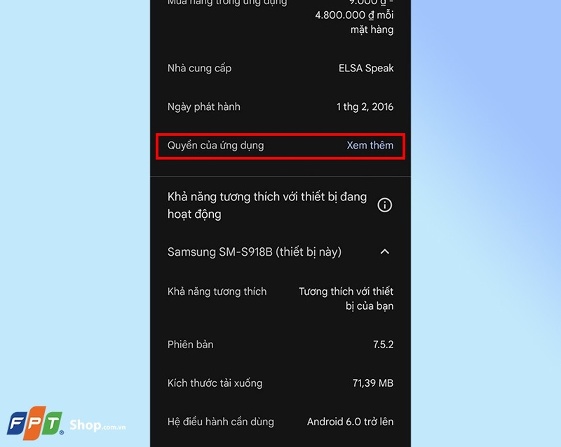 Cách cấp quyền truy cập cho ứng dụng (ảnh 3)