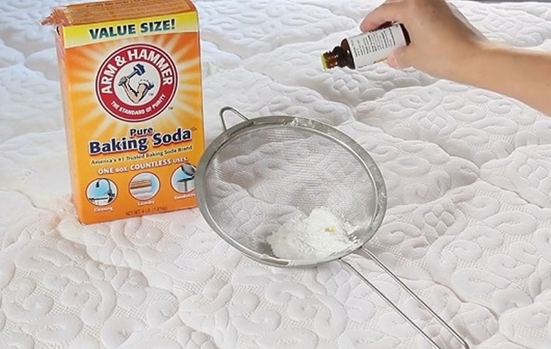 rắc baking soda lên giường nệm ảnh 4