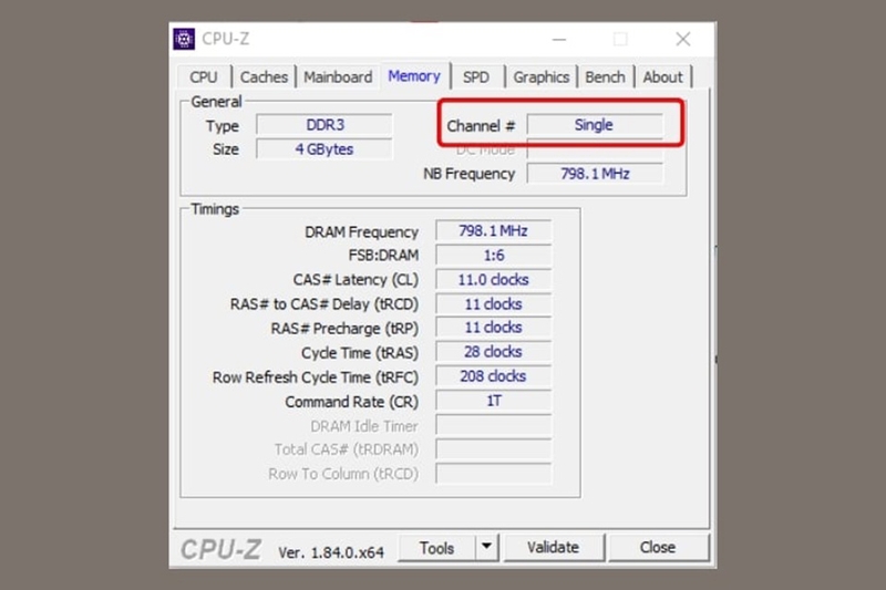 Cách kiểm tra máy của bạn có đang chạy Single Channel hay không