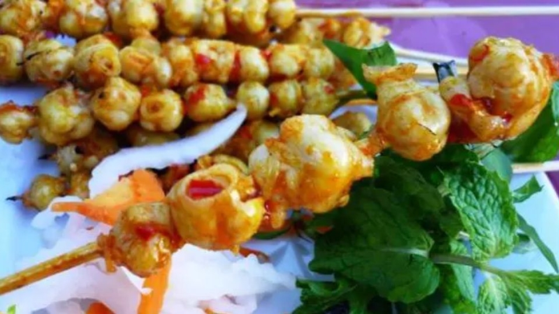 Răng mực nướng sa tế