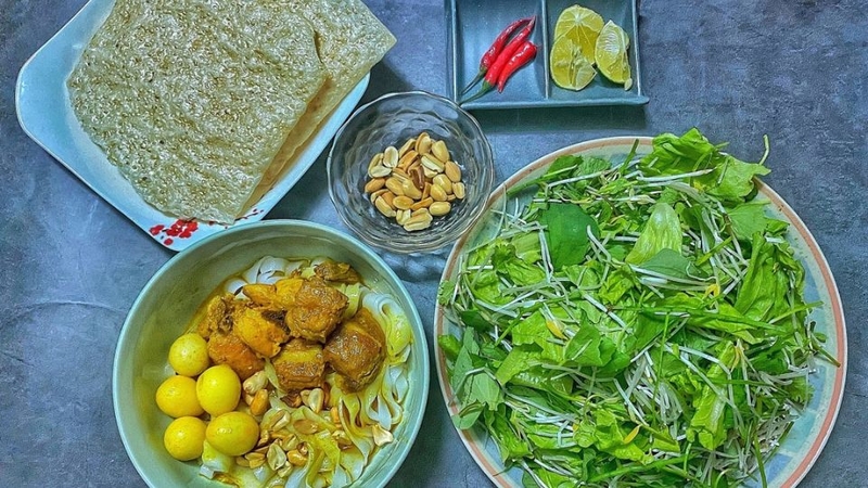 Rau ăn mì Quảng 2
