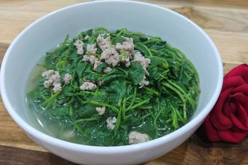Canh rau bò khai