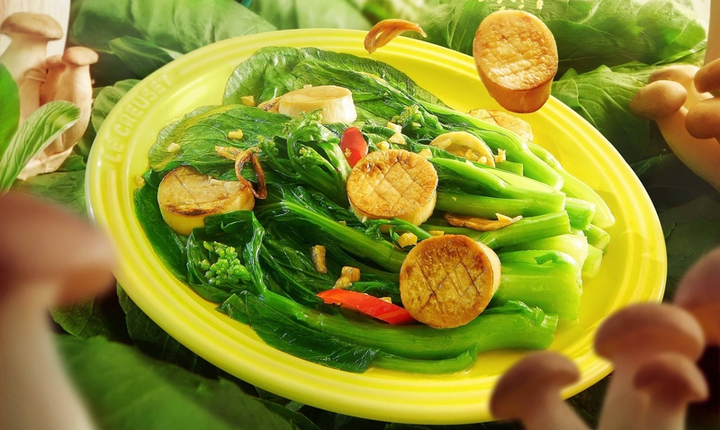 rau cải làn xào tỏi 6