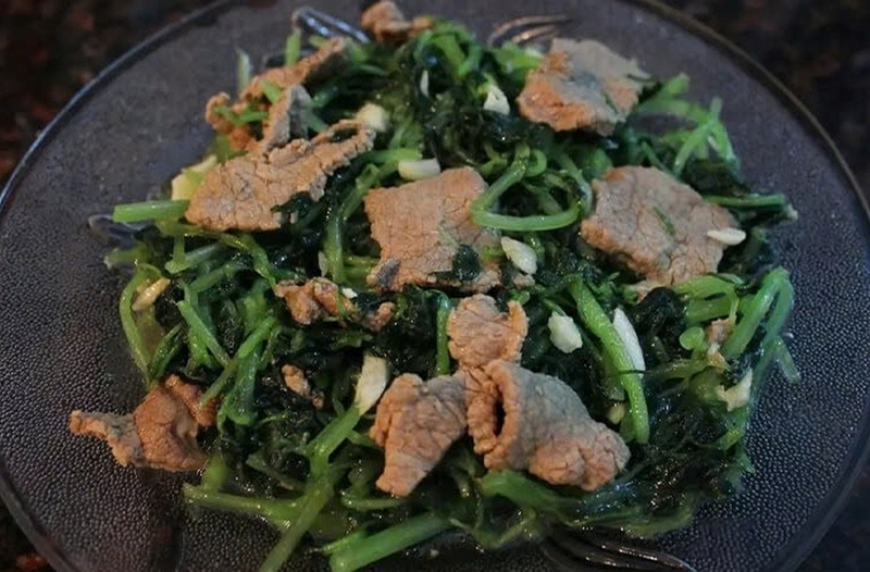Rau càng cua xào thịt bò ảnh 5