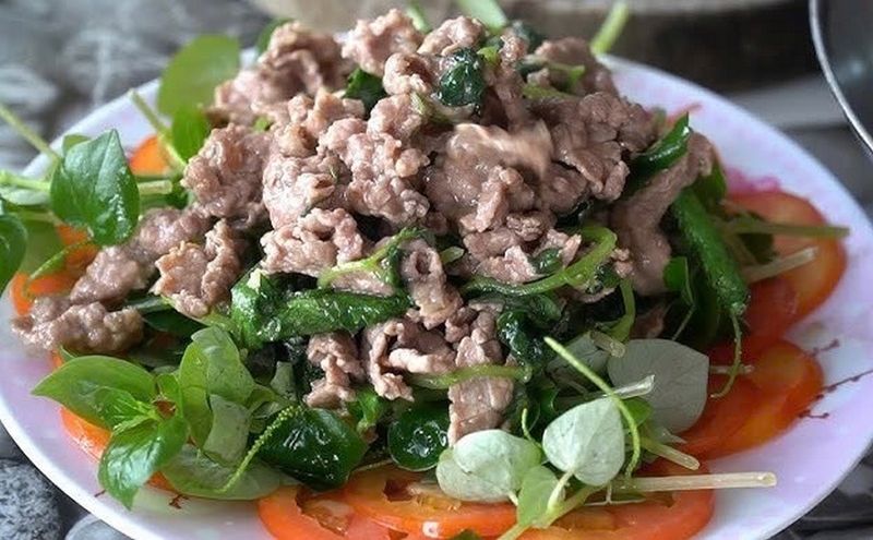 Rau càng cua xào thịt bò ảnh 6