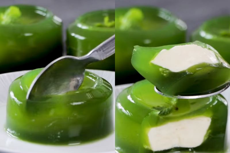 Rau câu lá dứa nhân phô mai (8)