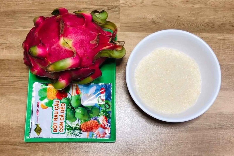 rau câu thanh long hình 1