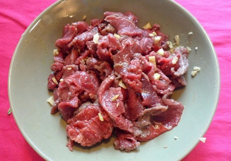 rau má xào thịt bò ảnh 3