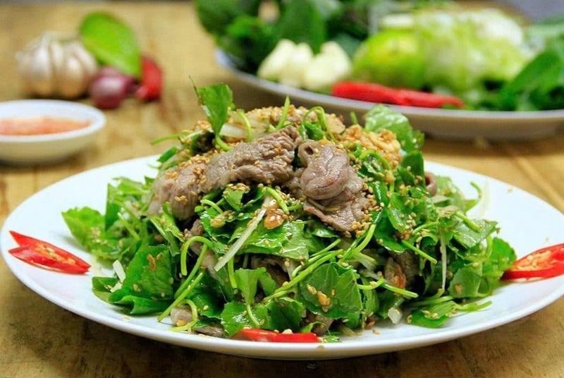 rau má xào thịt bò ảnh 5