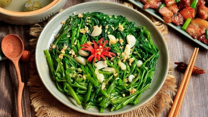 Rau muống bao nhiêu calo? 2