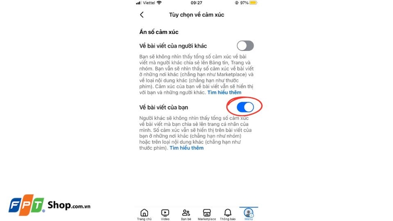 ẩn lượt react trên Facebook 4