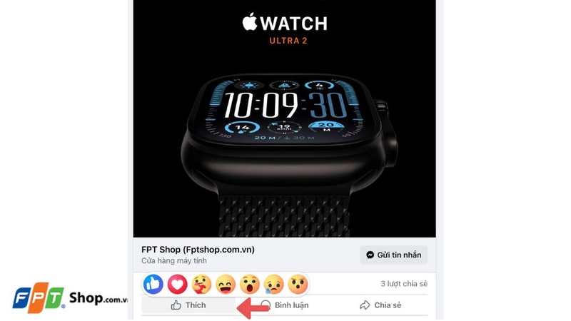 Cách react trên Facebook 3
