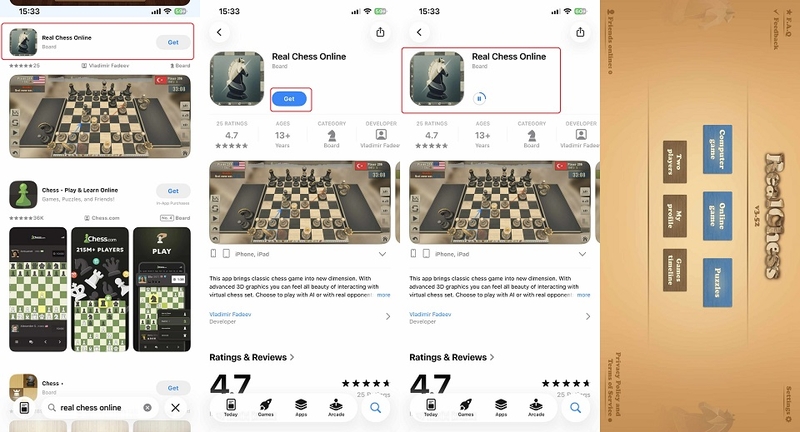 Tải Real Chess trên thiết bị iOS (iPhone, iPad)