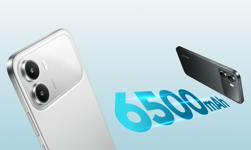 realme C100i tại Ấn Độ dùng pin 6.500 mAh.