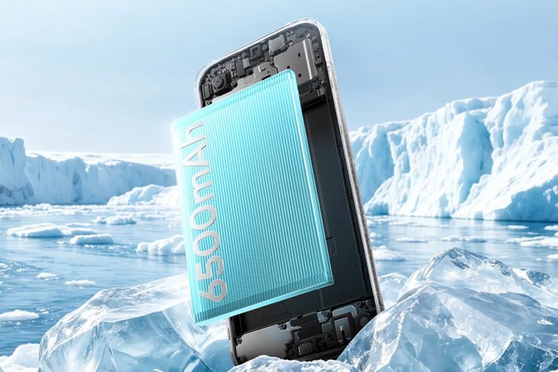 Viên pin 6.500 mAh là một trong những điểm nhấn chính của realme C100i,