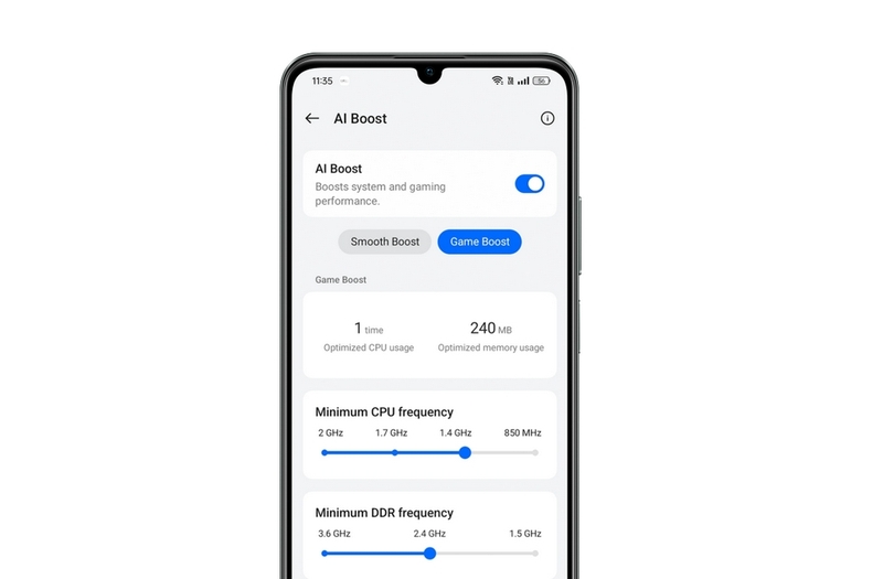 AI Boost trên realme C61