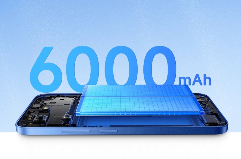 Pin lớn trên Redmi 15C