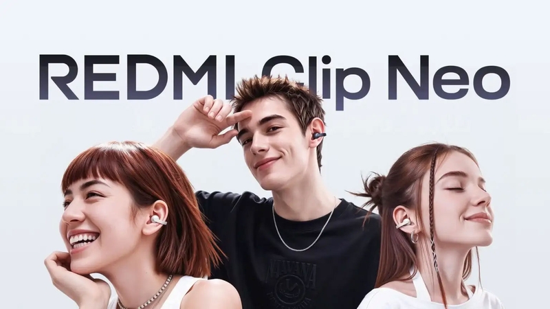 Cấu trúc kẹp hình chữ C của REDMI Clip Neo ôm quanh vành tai mà không cần đưa vào ống tai.