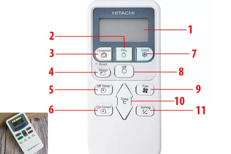 Remote máy lạnh Hitachi (1)