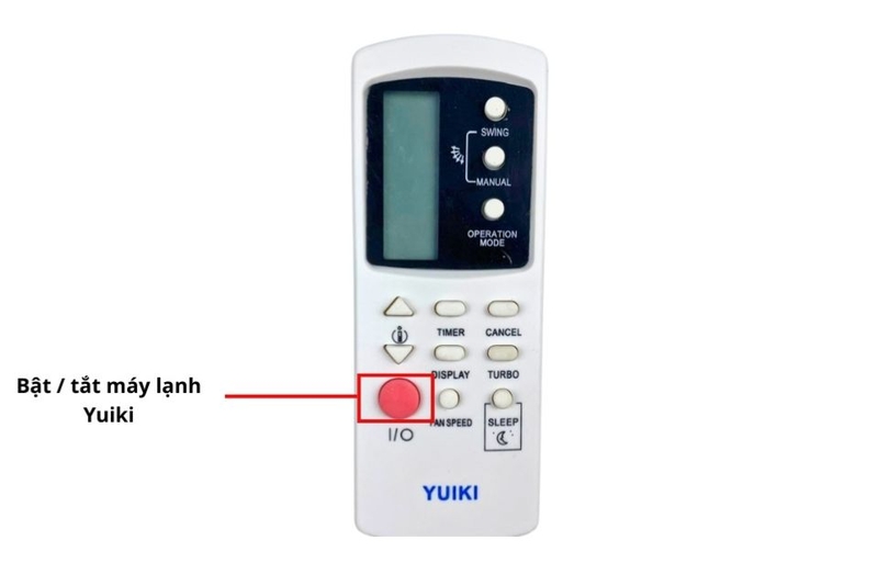 Cách bật/tắt máy lạnh