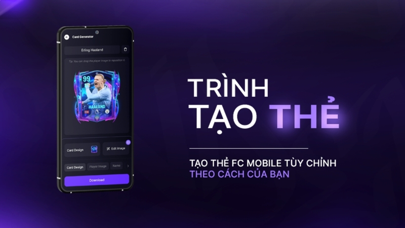 Tùy chỉnh thẻ cầu thủ theo phong cách riêng