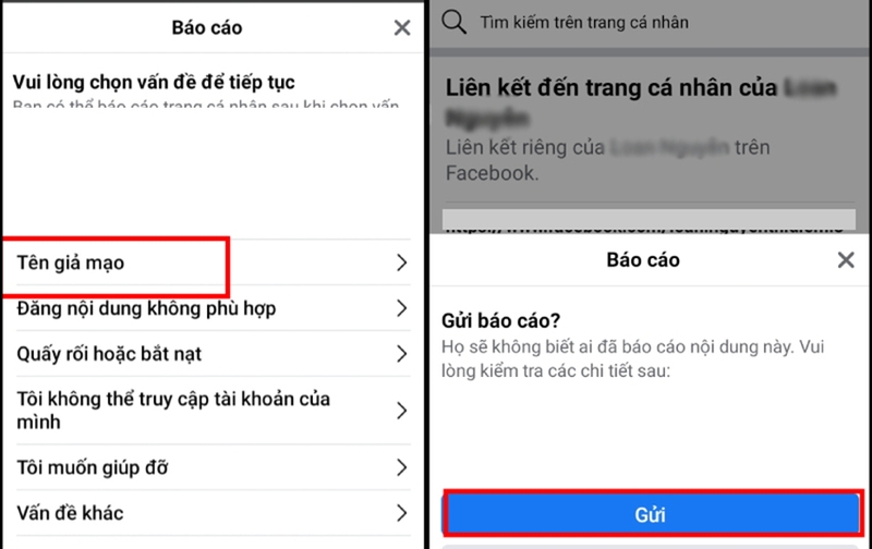 Tài khoản giả mạo trên Facebook