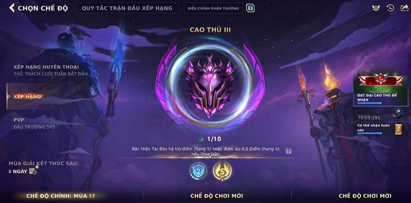 Reset rank Tốc Chiến mùa 17 - 02
