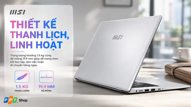 Review bộ đôi MSI Modern 14 và MSI Modern 15 2