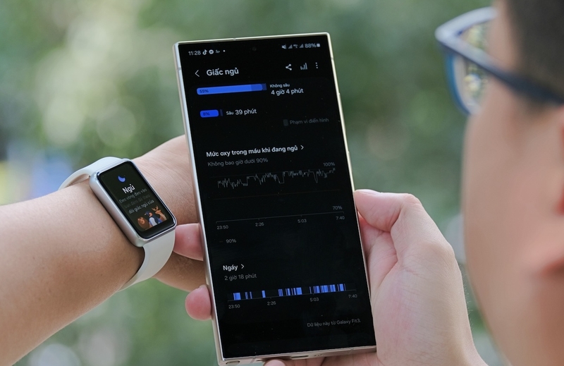 review samsung galaxy fit 3 hình 8
