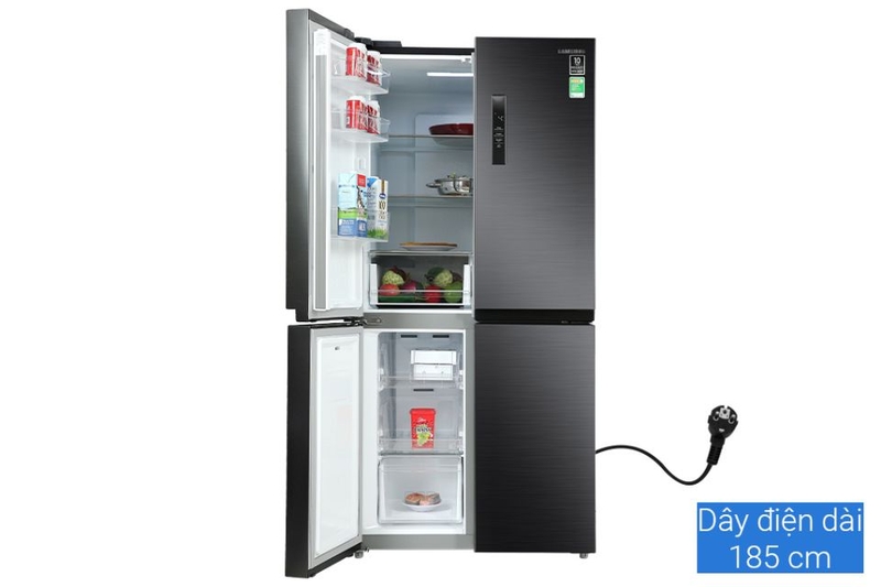thiet ke tu lanh samsung inverter multi door 488 lit rf48a4000b4sv
