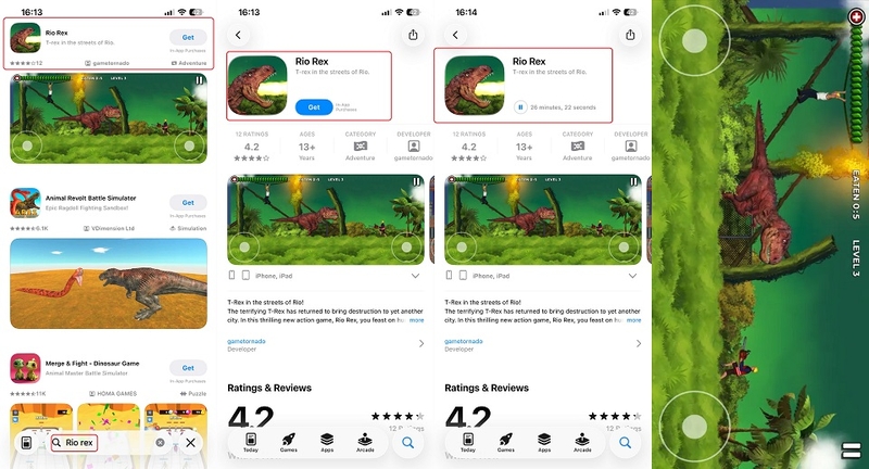 Cách tải Rio Rex trên iOS (iPhone, iPad)
