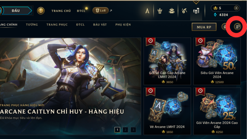 Cách đổi tên Liên Minh tại client 1