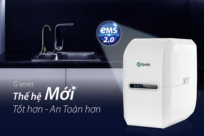 Máy lọc nước RO A.O. Smith 5 lõi G1 tích hợp công nghệ EMS