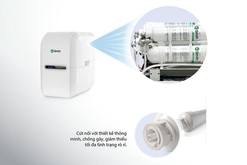 Máy lọc nước RO A.O. Smith 5 lõi G1 dễ dàng lắp đặt