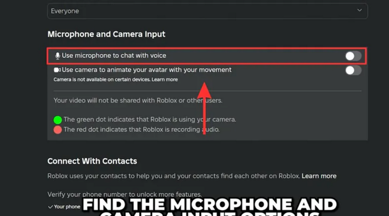 Kích hoạt tính năng Voice Chat trong mục Beta Features