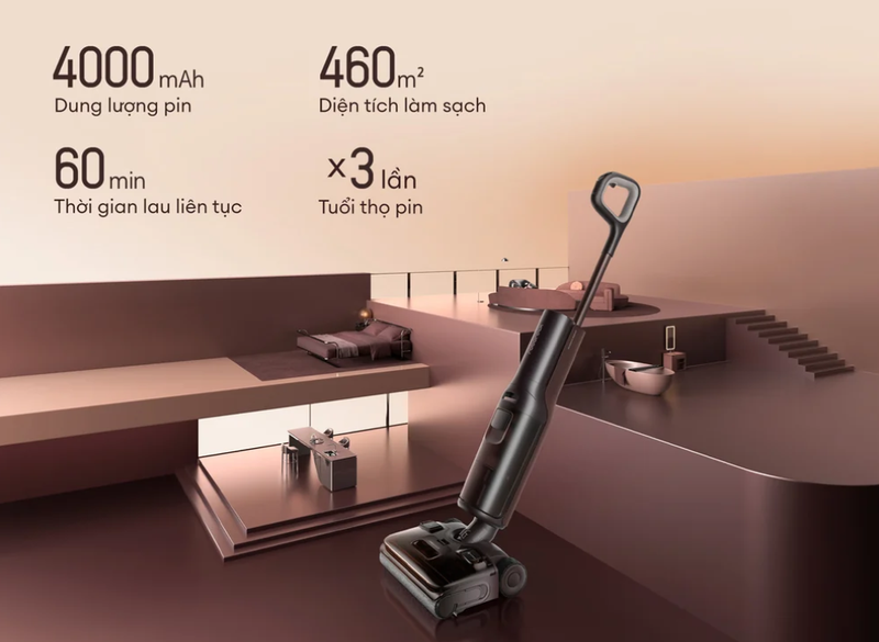 Máy hút bụi lau nhà không dây Roborock F25 Pro Turbo - hình 10