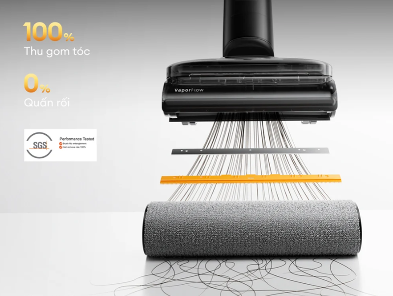 Máy hút bụi lau nhà không dây Roborock F25 Steam - hình 4