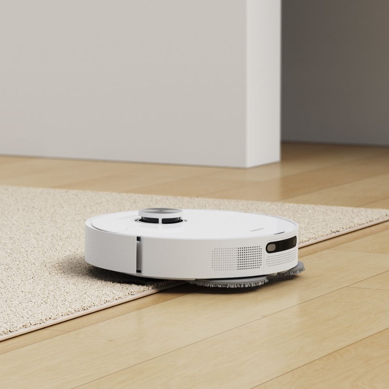 Dreame L10 Prime có thể tự nâng hạ qua thảm sàn