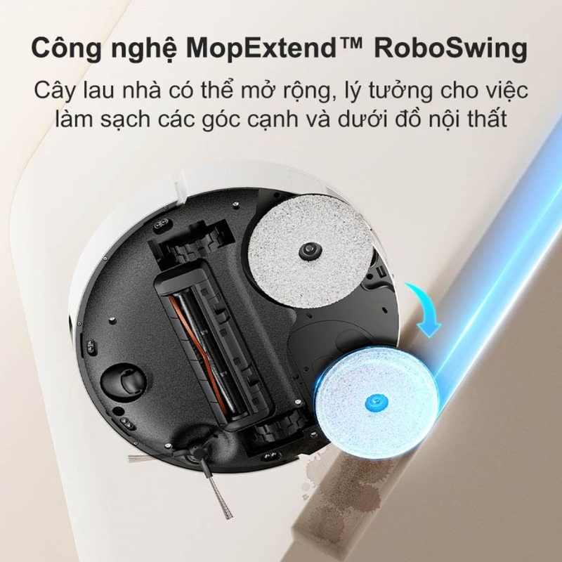 Công nghệ MopExtend™ RoboSwing cho phép robot lau mọi góc cạnh trong ngôi nhà