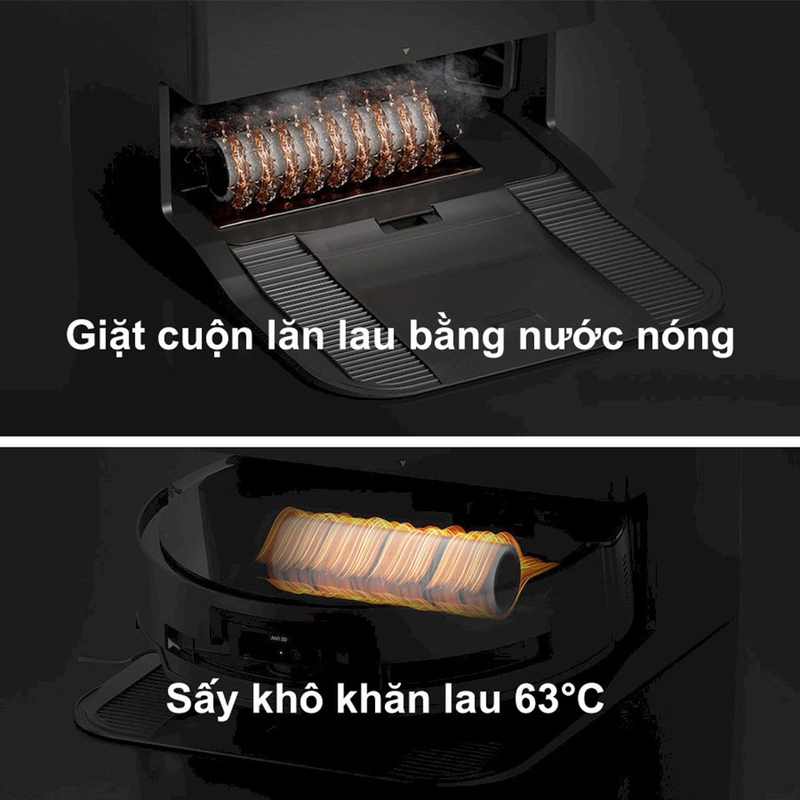 Ecovacs Deebot X8 Pro Omni giặt khăn lau bằng nước nóng