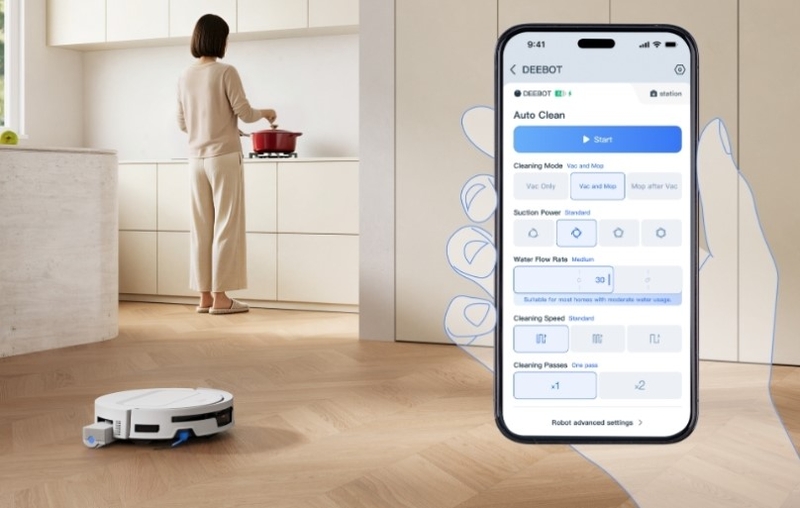 Robot hút bụi lau nhà Ecovacs T80 Max Omni - hình 14