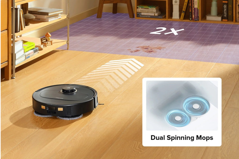 Roborock Q Revo Pro dễ dàng phát hiện vết bẩn để dọn dẹp
